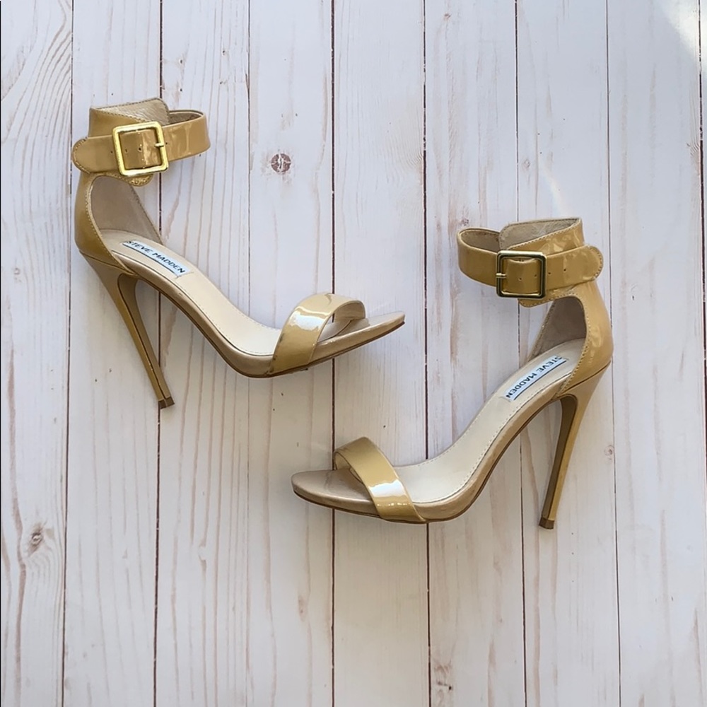 Steve Madden Nude Patent Leather Heels